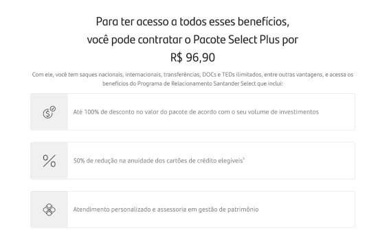 Santander Select Plus