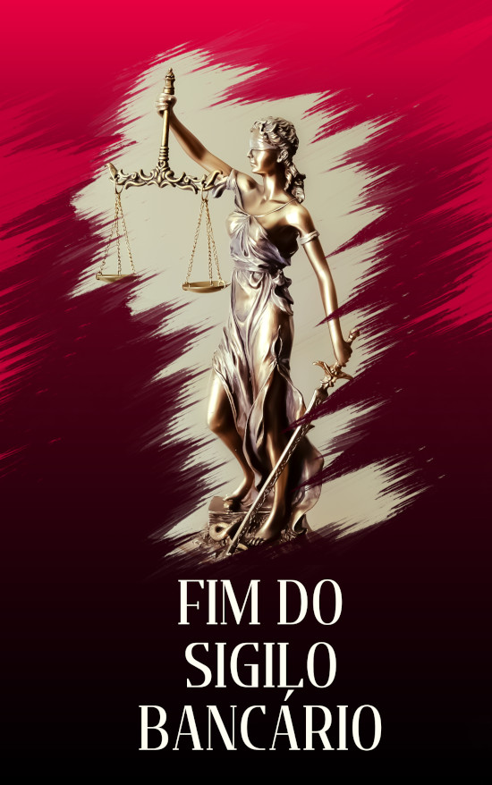 Imagem ilustração justiça, estátua com balança da justiça e espada.