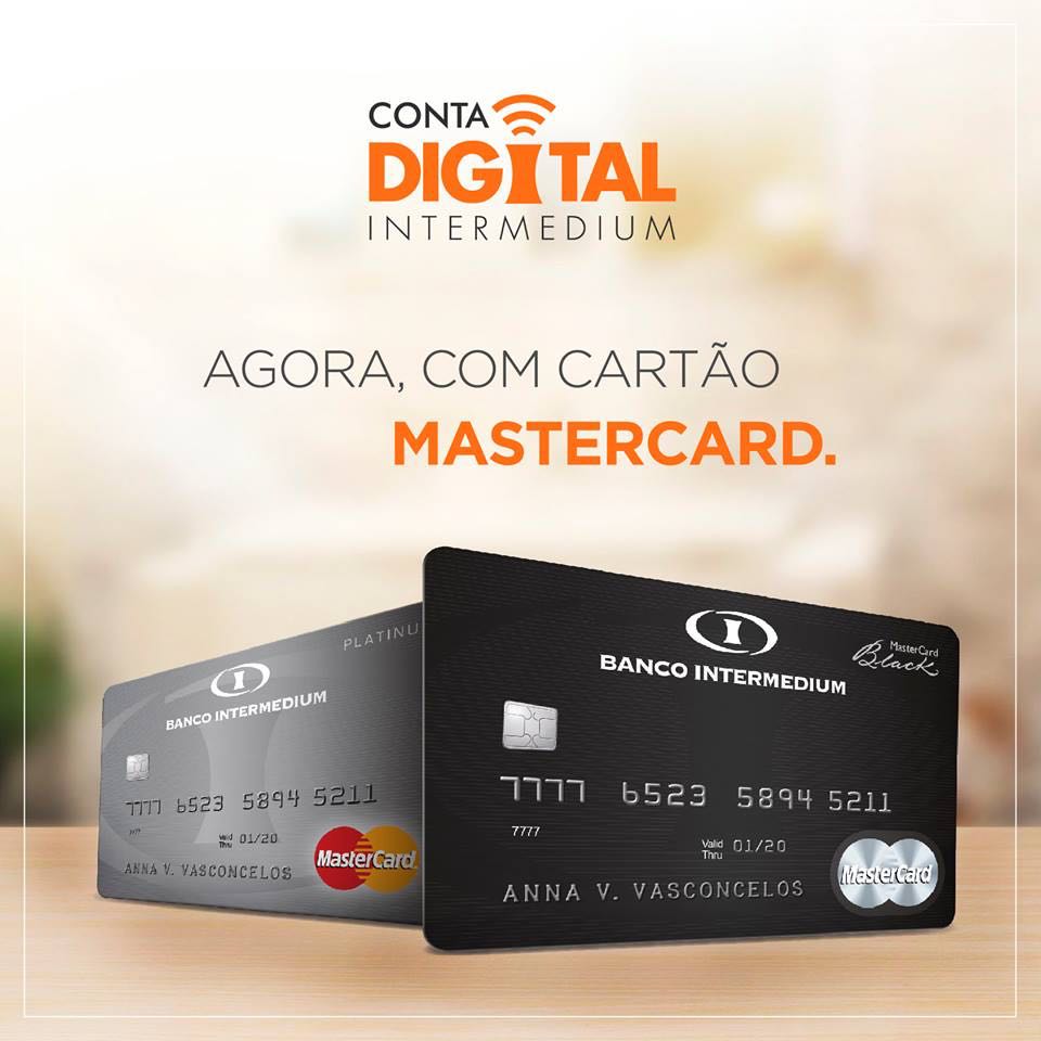 Banco 100% digital e livre de tarifas passa a oferecer cartões de crédito e débito da MasterCard (imagem: divulgação)