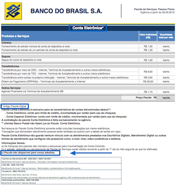 Conta Eletrônica BB é suspensa para novas adesões nas agências do Banco do Brasil (reprodução/BB)