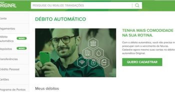 Banco Original Débito Automático