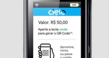 Tele de QR Code na Máquina da Cielo