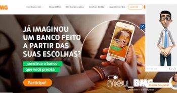 Site Banco BMG em Libras