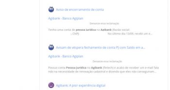 Página do Agibank no ReclameAqui