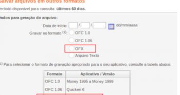 OFX Banco Itaú