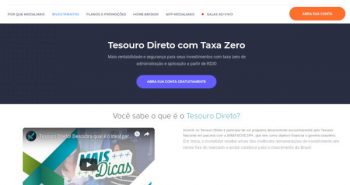 Modalmais taxa zero no Tesouro Direto