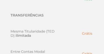 Modalmais DOC e TED tipo C