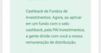 Cashback em Fundos de Investimentos do Banco Inter