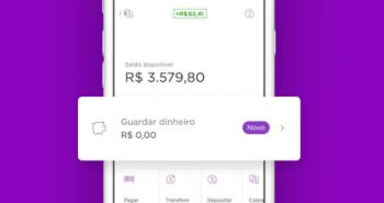 NuConta investimento em área separada