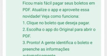 APP do Banco Original com leitor PDF