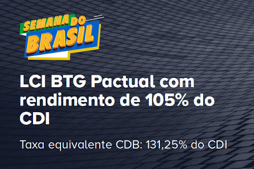 BTG Pactual LCI 105%