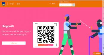 Site Itaú com propaganda do iti
