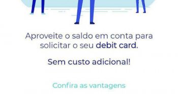 Banco BS2 cartão de débito da conta internacional