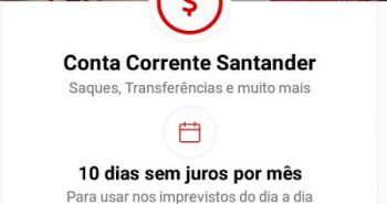 Way do Santander abertura de conta