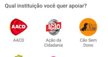 App Ame Digital tela de doações