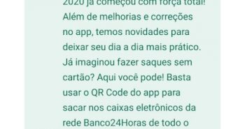 Banco Original changelog saque sem cartão