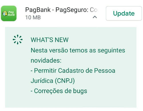 Cadastro PJ PagBank no aplicativo