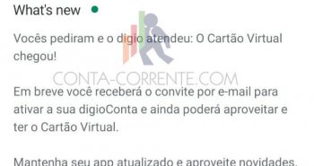 Cartão virtual Digio e digioConta