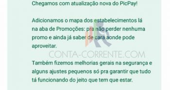 PicPay aba promoções