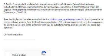 Site de Devolução dos R$600,00