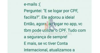 BS2 com login pelo CPF