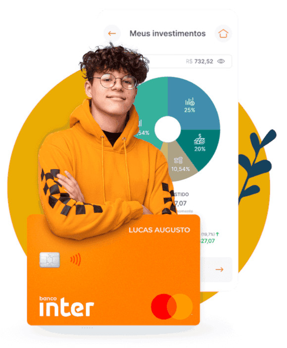 Aplicativo e cartão da Conta Kids do Banco Inter