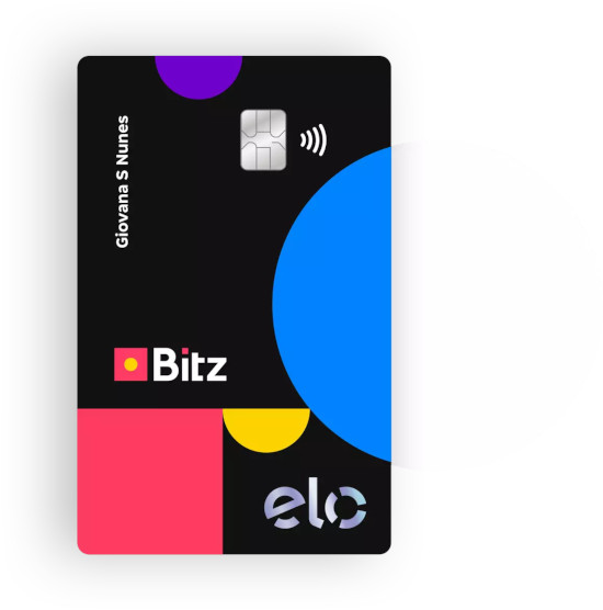 Cartão de Débito BITZ com bandeira ELO