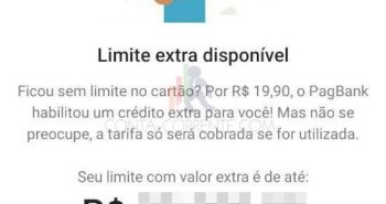 Limite extra conta PagBank