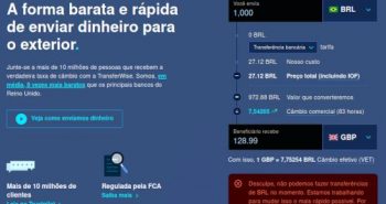 Transferências em REAIS indisponíveis na TransferWise