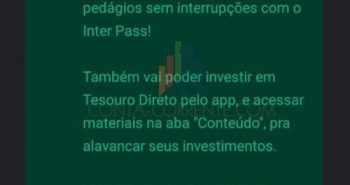 Inter Pass e Tesouro Direto no Banco Inter