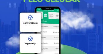 Ilustração brasileiros preferem acessar banco via celular, revela Febraban.